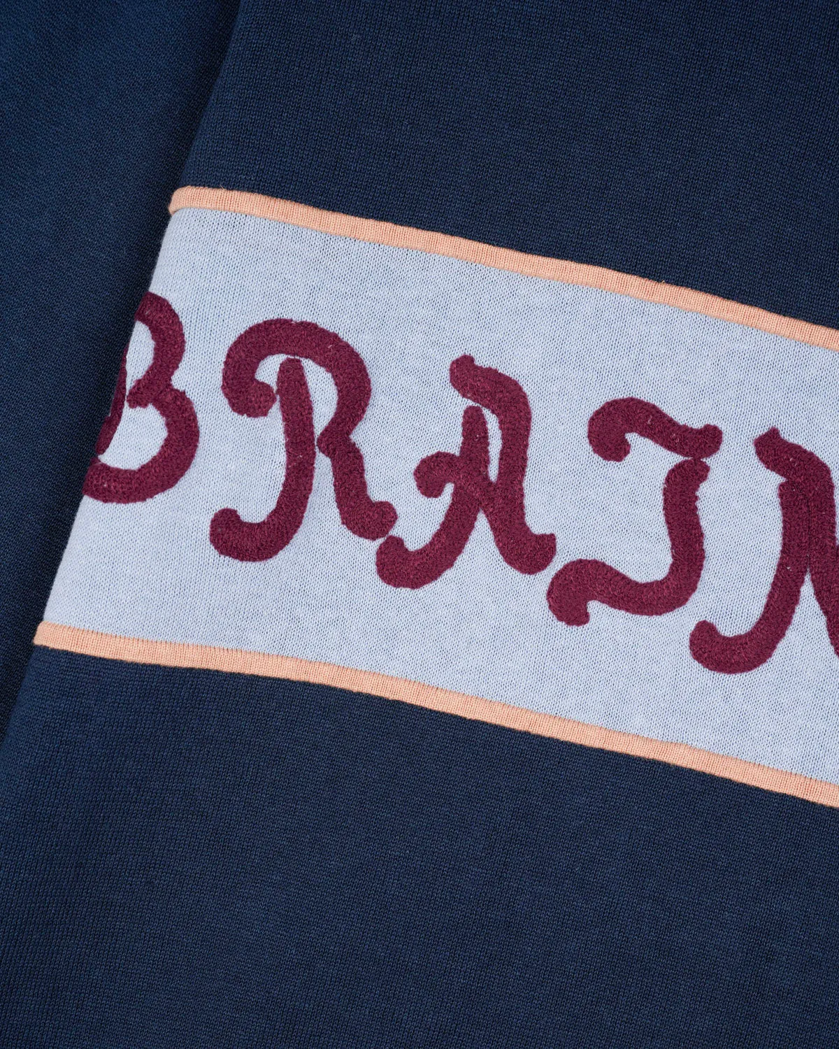 Lifted Stripe Long Sleeve Sweater - Navy Multi sold by Brain Dead product image thumbnail 3