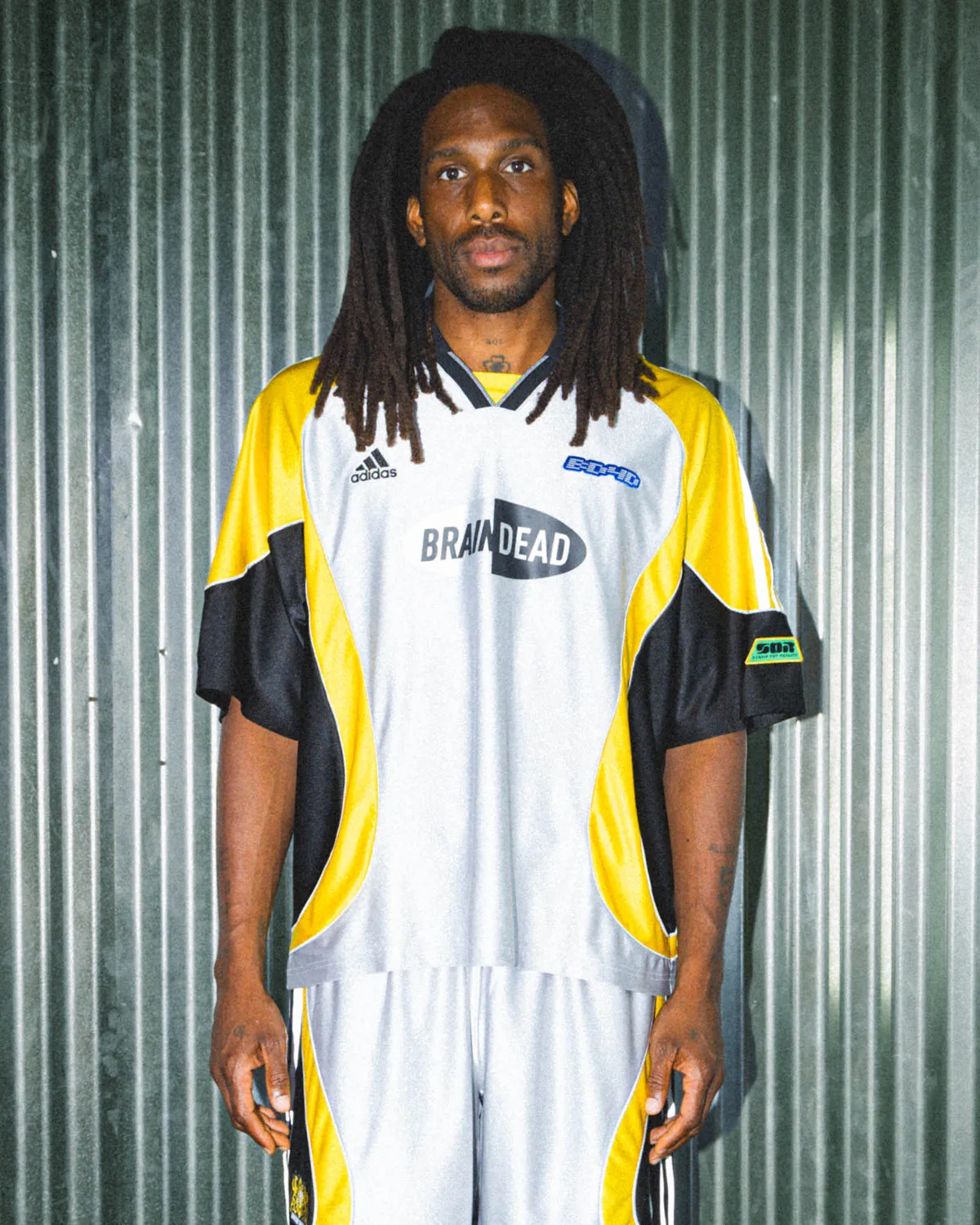Brain Dead x adidas Short Sleeve Jersey - Silver sold by Brain Dead product image thumbnail 2