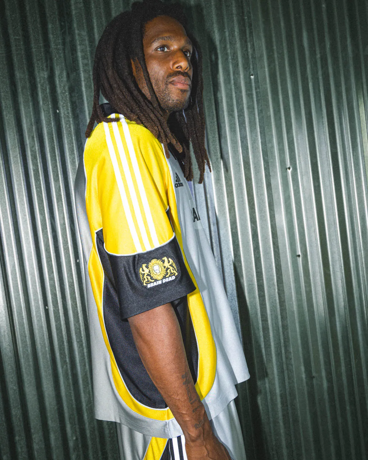 Brain Dead x adidas Short Sleeve Jersey - Silver sold by Brain Dead product image thumbnail 4