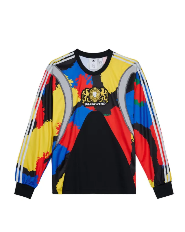 Brain Dead x adidas Long Sleeve Jersey - Black made by Brain Dead