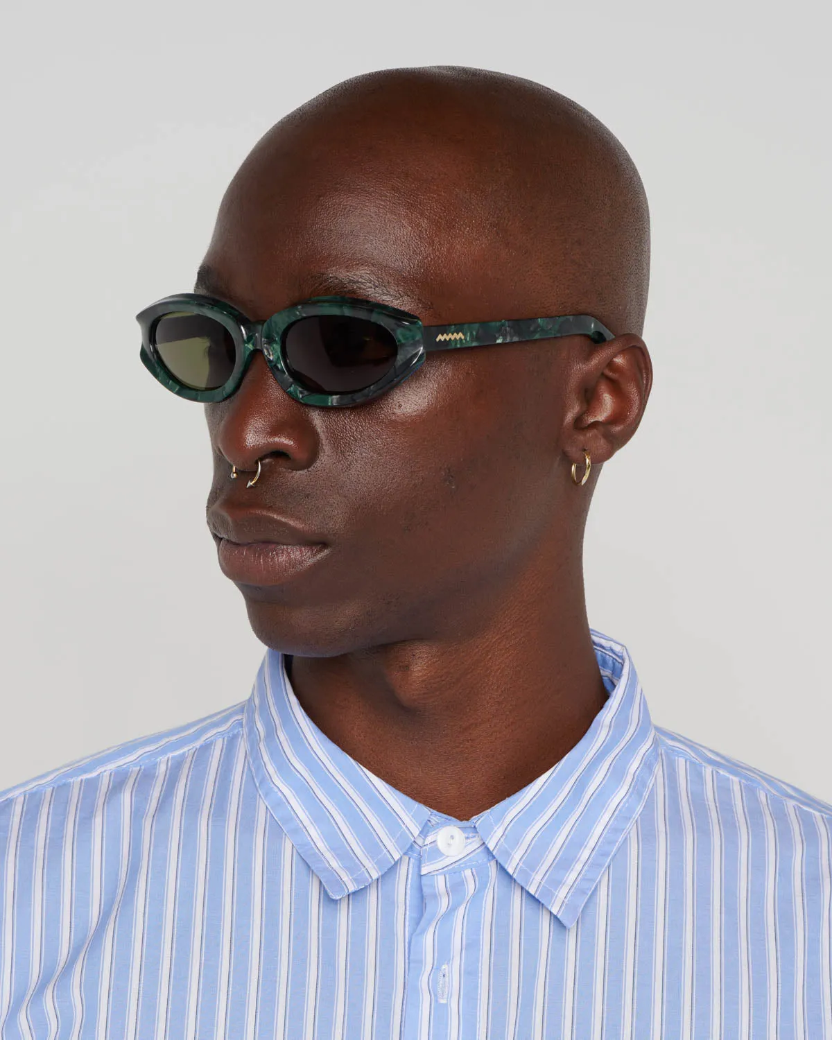 Shyne Post Modern Primitive Eye Protection - Green Pearl sold by Brain Dead product image thumbnail 4