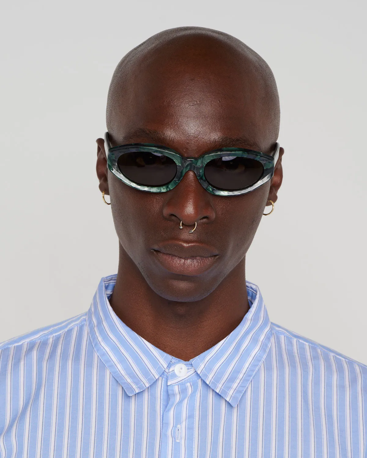 Shyne Post Modern Primitive Eye Protection - Green Pearl sold by Brain Dead product image thumbnail 5