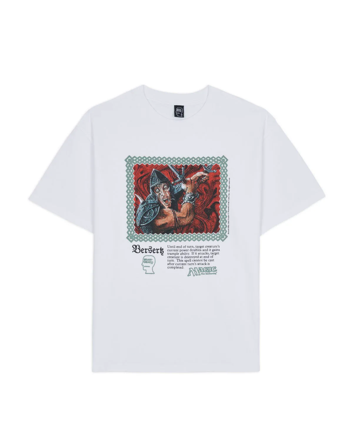 Brain Dead x Magic The Gathering Berserk T-Shirt - White sold by Brain Dead