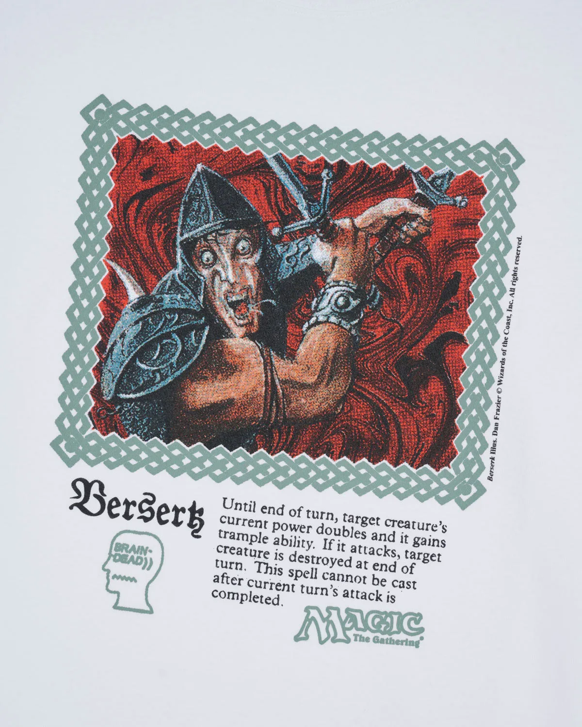 Brain Dead x Magic The Gathering Berserk T-Shirt - White sold by Brain Dead product image thumbnail 2