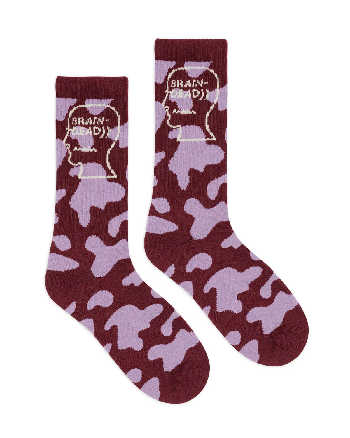 Logohead Crew Socks - Pink Cow sold by Brain Dead product image thumbnail 2