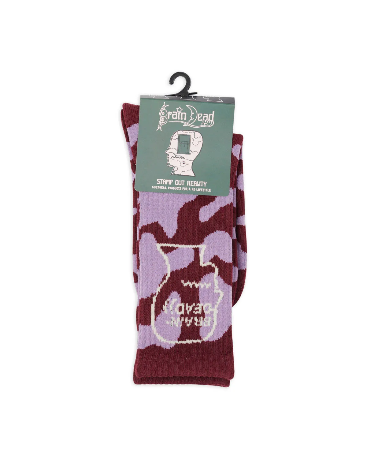 Logohead Crew Socks - Pink Cow sold by Brain Dead product image thumbnail 3