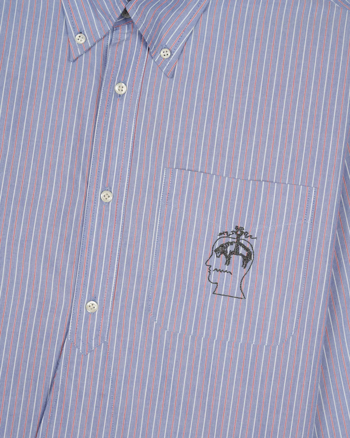 Brooks Brothers California Half Placket Oxford Button Up Shirt - Blue sold by Brain Dead product image thumbnail 2