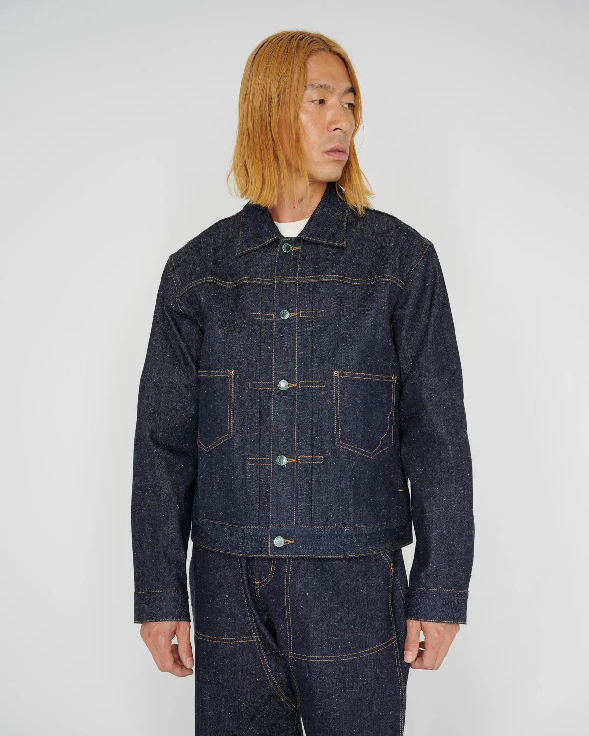 Trucker Jacket 14.1oz Selvedge Denim - Indigo sold by Brain Dead product image thumbnail 5