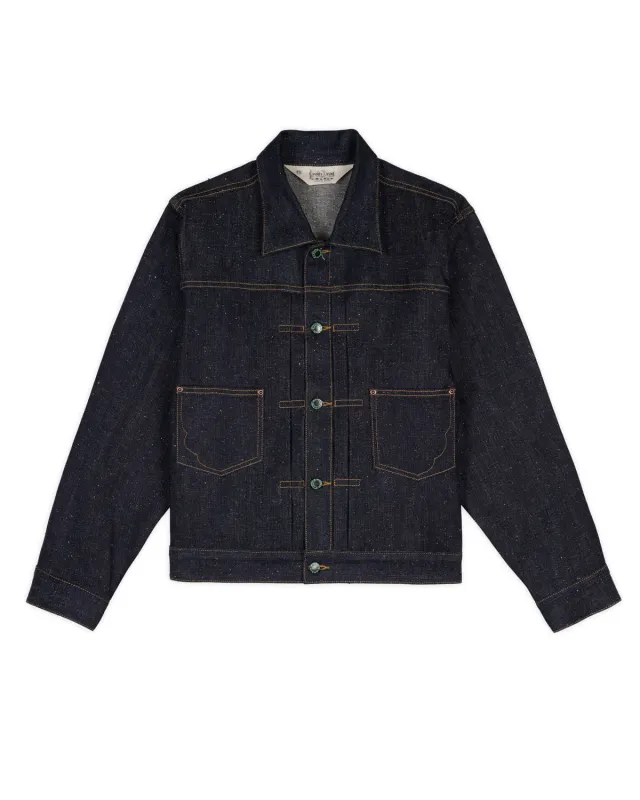 Trucker Jacket 14.1oz Selvedge Denim - Indigo made by Brain Dead