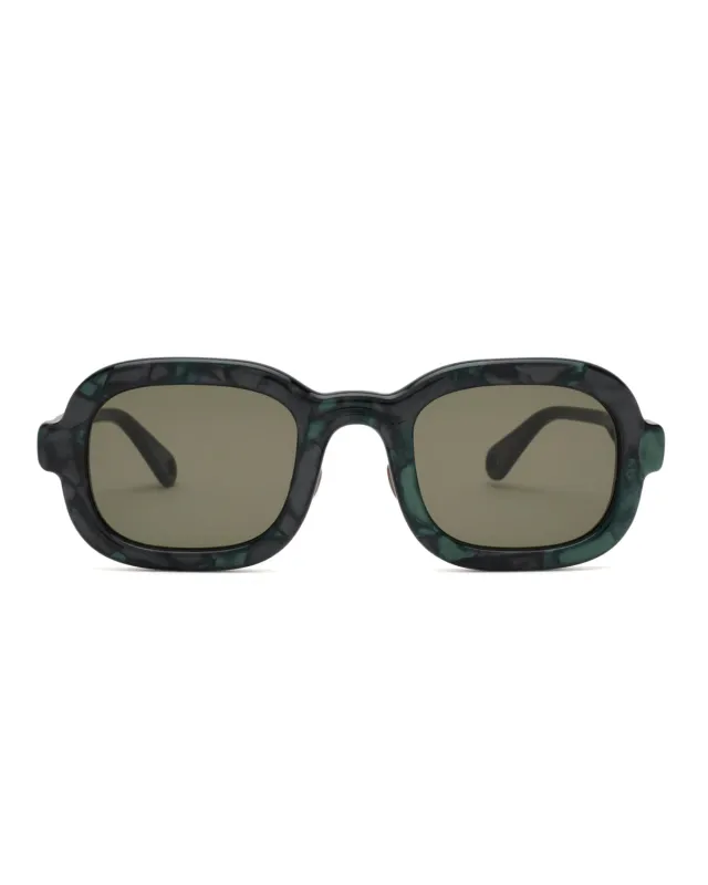 Newman Post Modern Primitive Eye Protection - Green Pearl made by Brain Dead