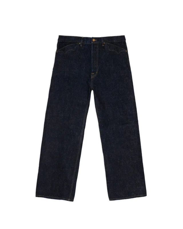 Type 00 15.5oz Selvedge Denim Pant - Rinsed Indigo sold by Brain Dead