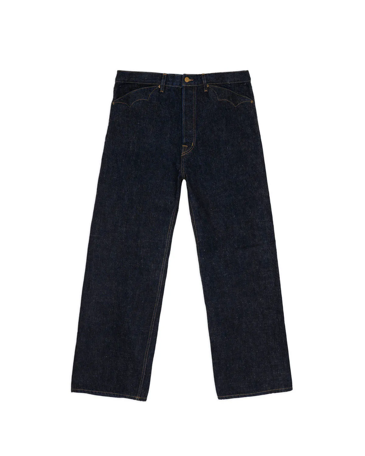 Type 00 15.5oz Selvedge Denim Pant - Rinsed Indigo sold by Brain Dead
