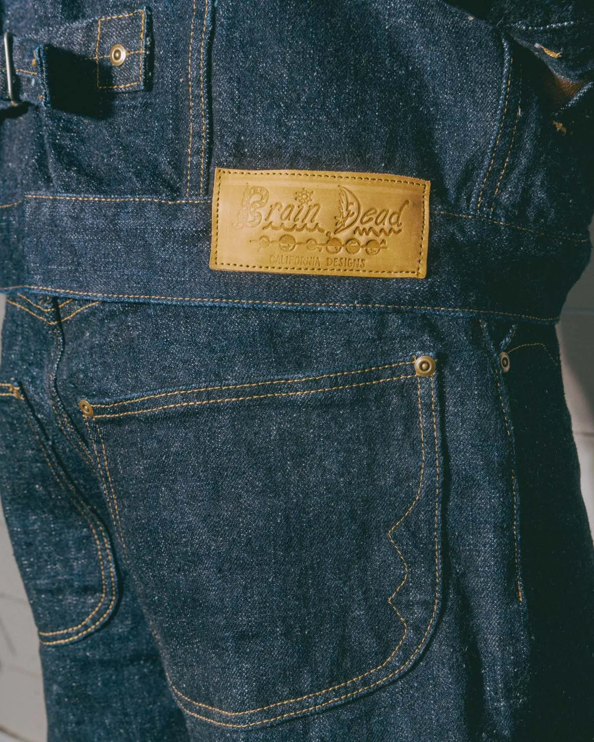 Type 00 15.5oz Selvedge Denim Pant - Rinsed Indigo sold by Brain Dead product image thumbnail 4