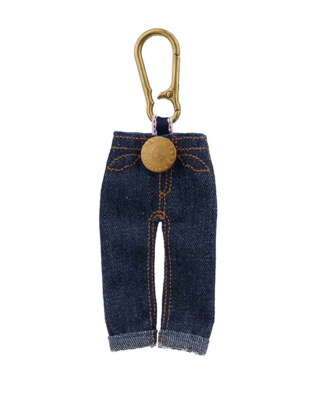 Type 00 Denim Keychain Charm - Indigo sold by Brain Dead