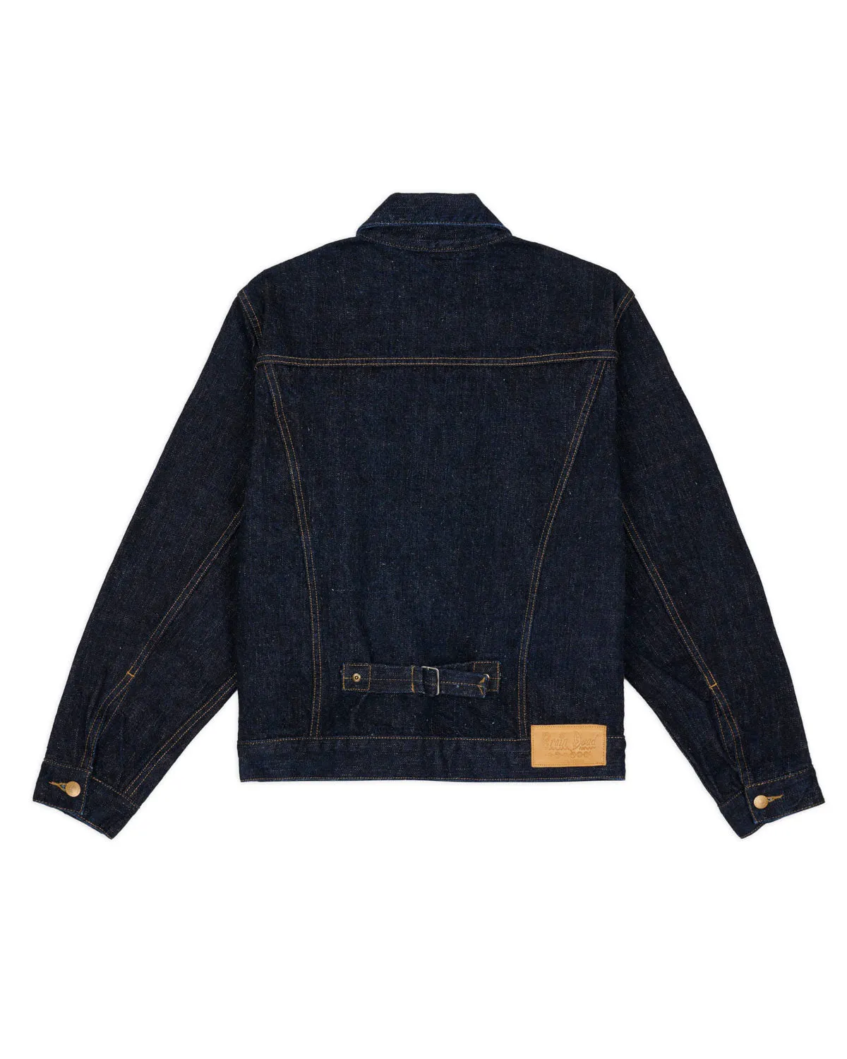 15.5oz Selvedge Denim Trucker Jacket - Rinsed Indigo sold by Brain Dead product image thumbnail 5