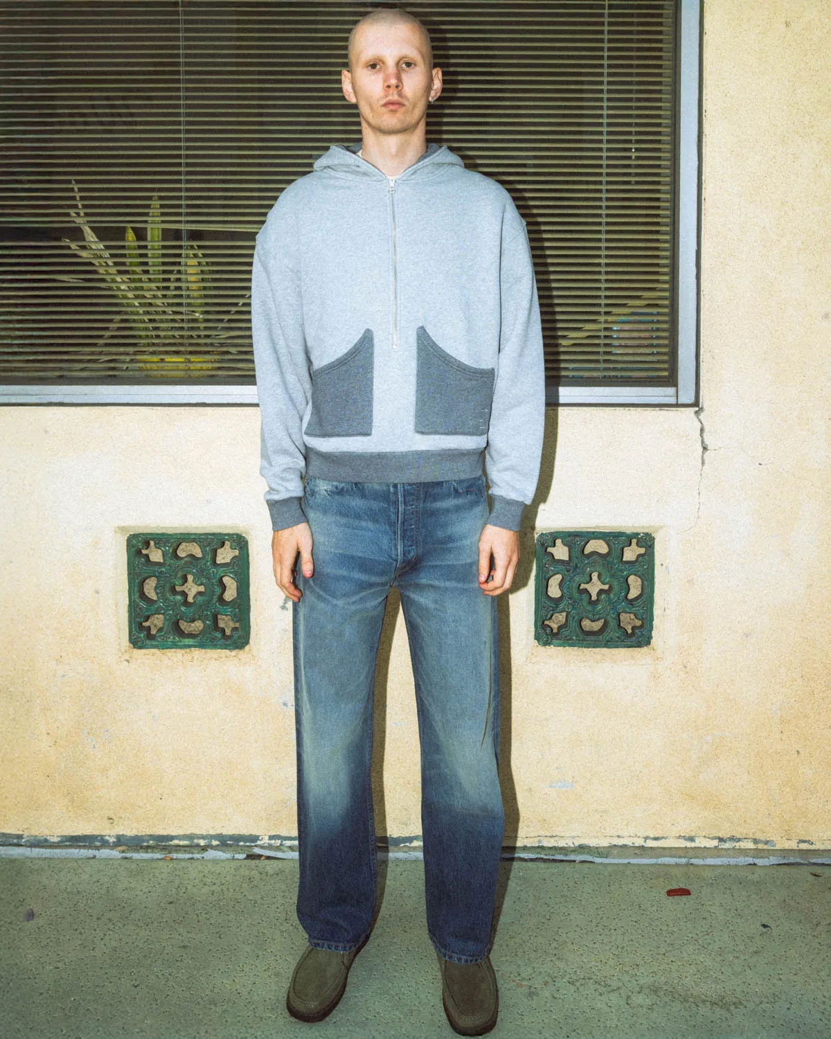 Zip Hoodie - Heather Grey sold by Brain Dead product image thumbnail 2