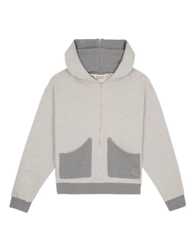 Zip Hoodie - Heather Grey sold by Brain Dead