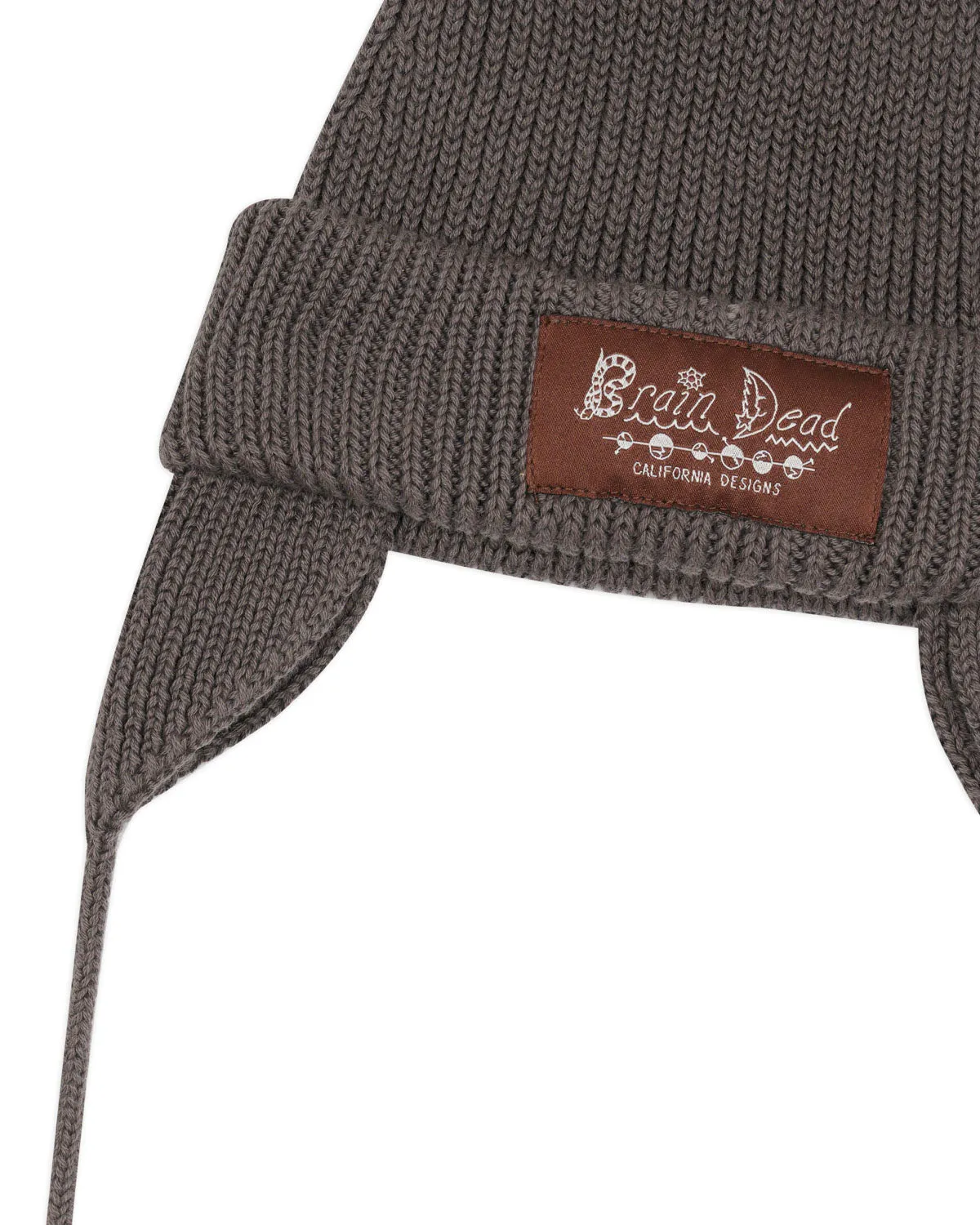 Knitted Ear Flap Beanie - Black sold by Brain Dead product image thumbnail 5