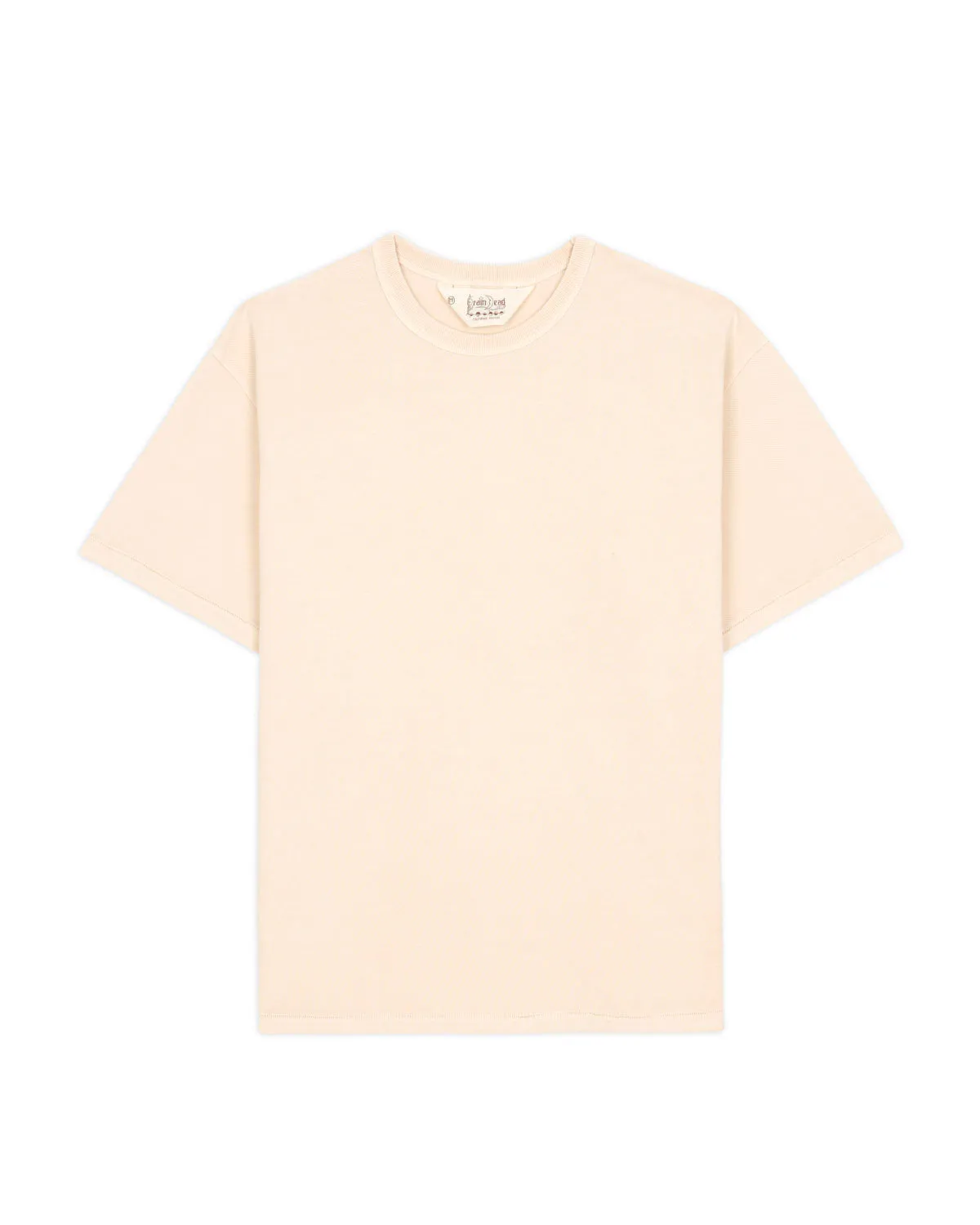 Pigment Pique T-shirt - Natural sold by Brain Dead