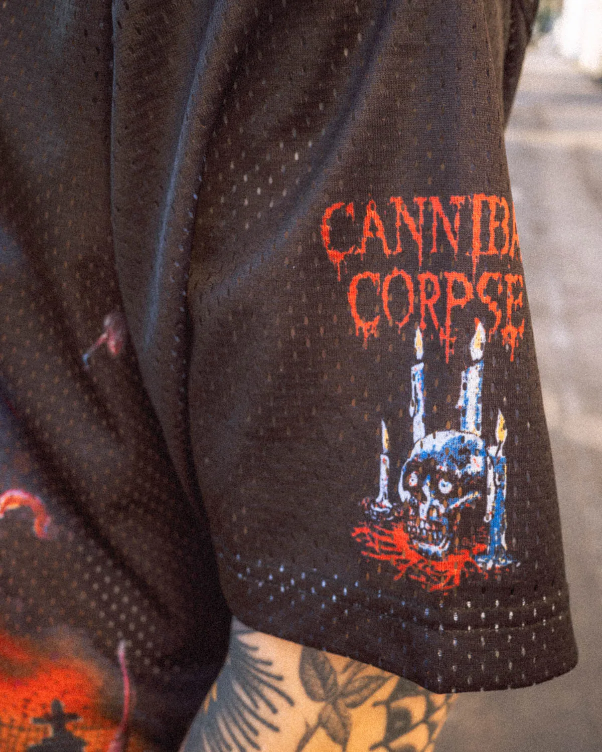 Brain Dead x Cannibal Corpse Football Jersey - Black sold by Brain Dead product image thumbnail 4