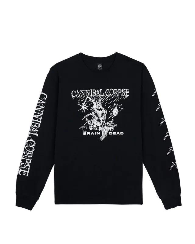 Brain Dead x Cannibal Corpse Mutilation Long Sleeve - Black made by Brain Dead