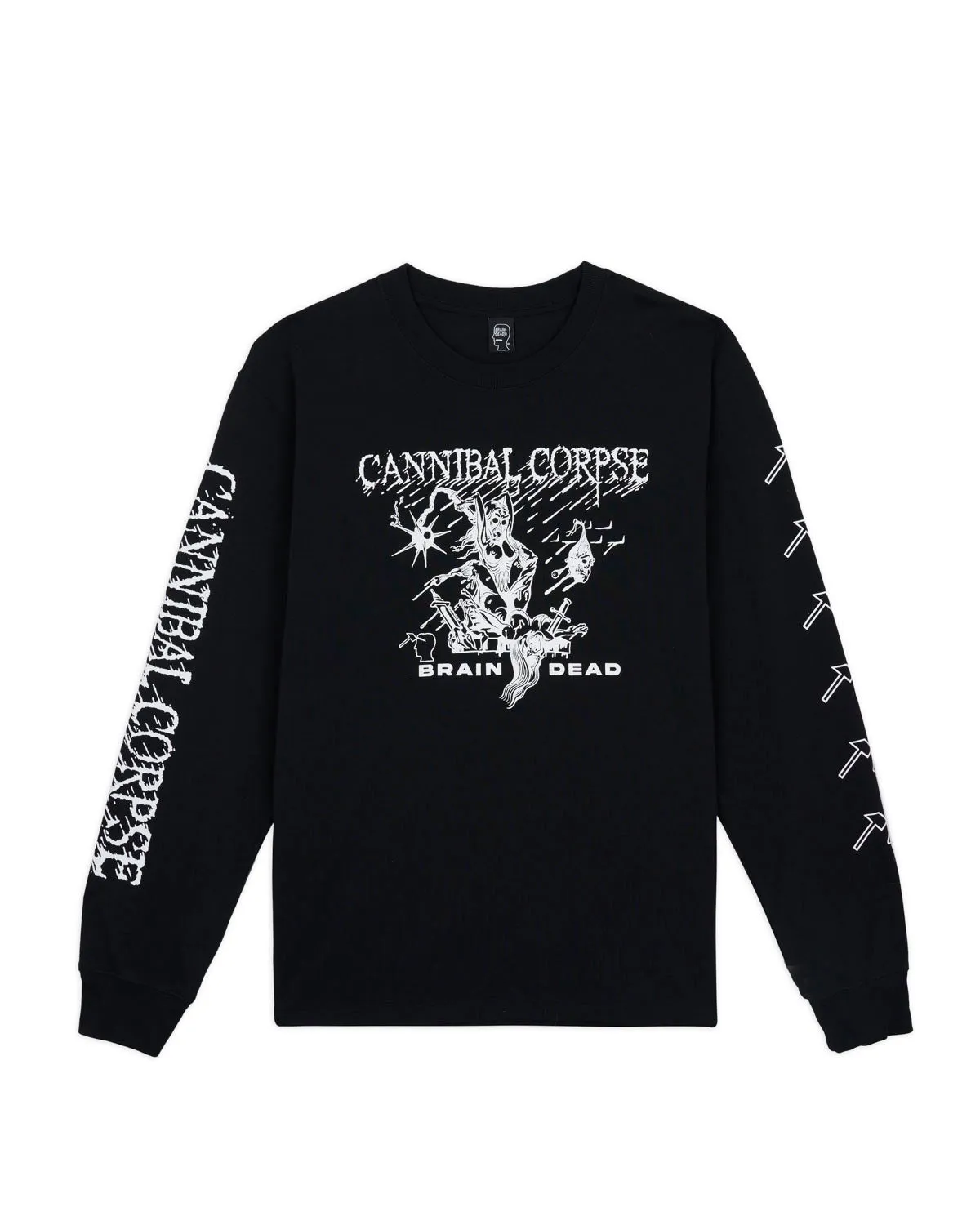 Brain Dead x Cannibal Corpse Mutilation Long Sleeve - Black sold by Brain Dead