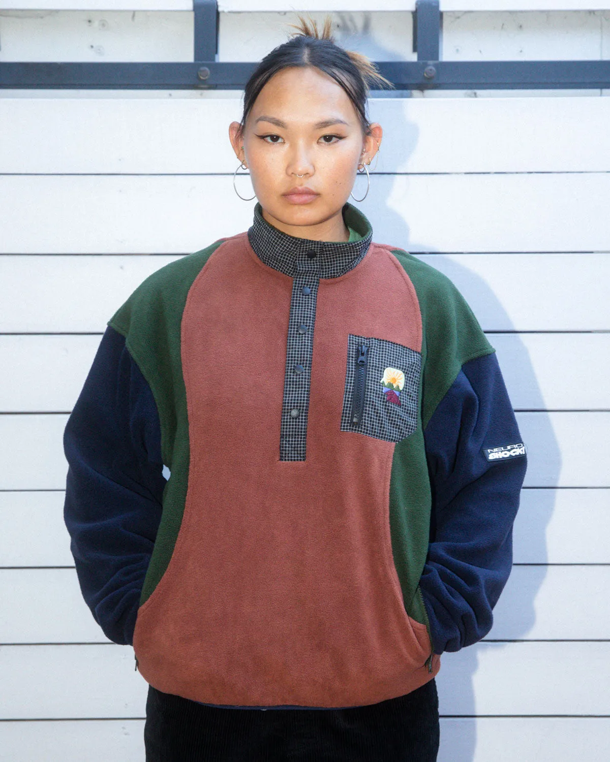 Brain Dead Equipment Ripstop Pullover Fleece Jacket - Navy sold by Brain Dead product image thumbnail 3