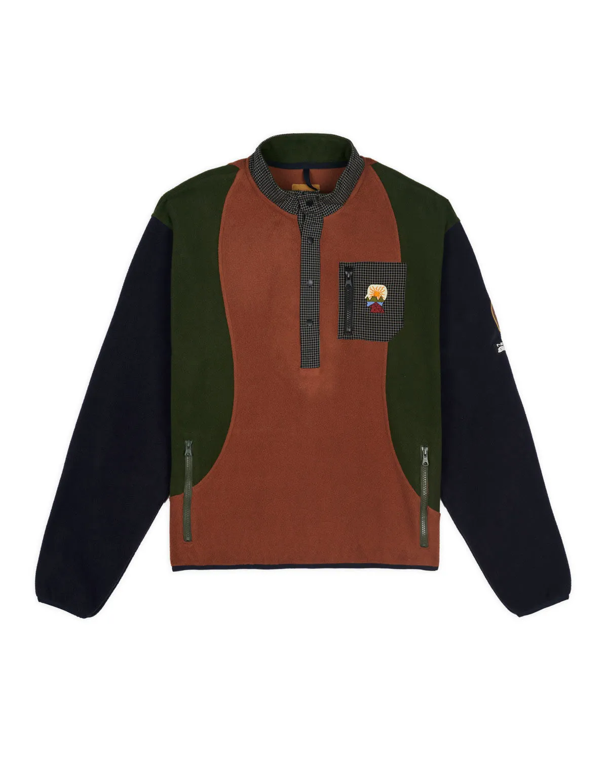 Brain Dead Equipment Ripstop Pullover Fleece Jacket - Navy sold by Brain Dead