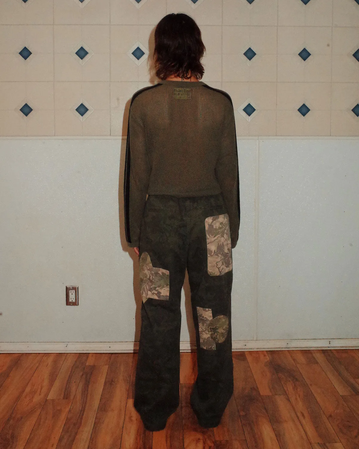 Long Sleeve Mesh Sweater - Green sold by Brain Dead product image thumbnail 4