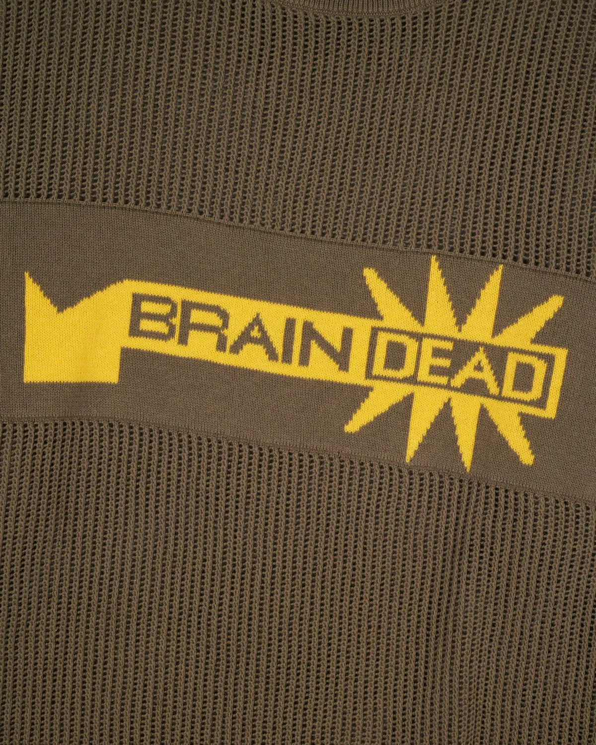 Long Sleeve Mesh Sweater - Green sold by Brain Dead product image thumbnail 5