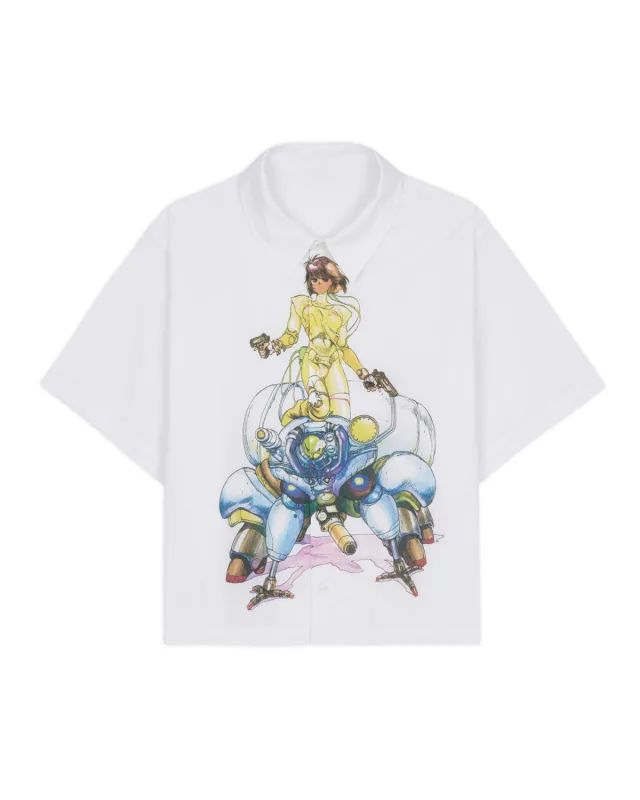 Brain Dead x Ghost In The Shell Fuchikoma Button Up - White made by Brain Dead