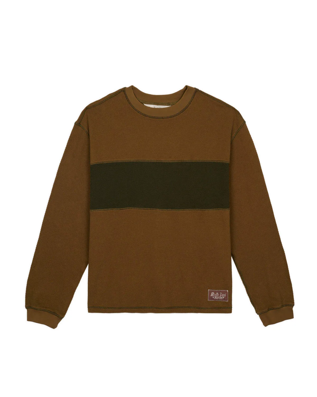 Thermal Long Sleeve Tee - Olive sold by Brain Dead