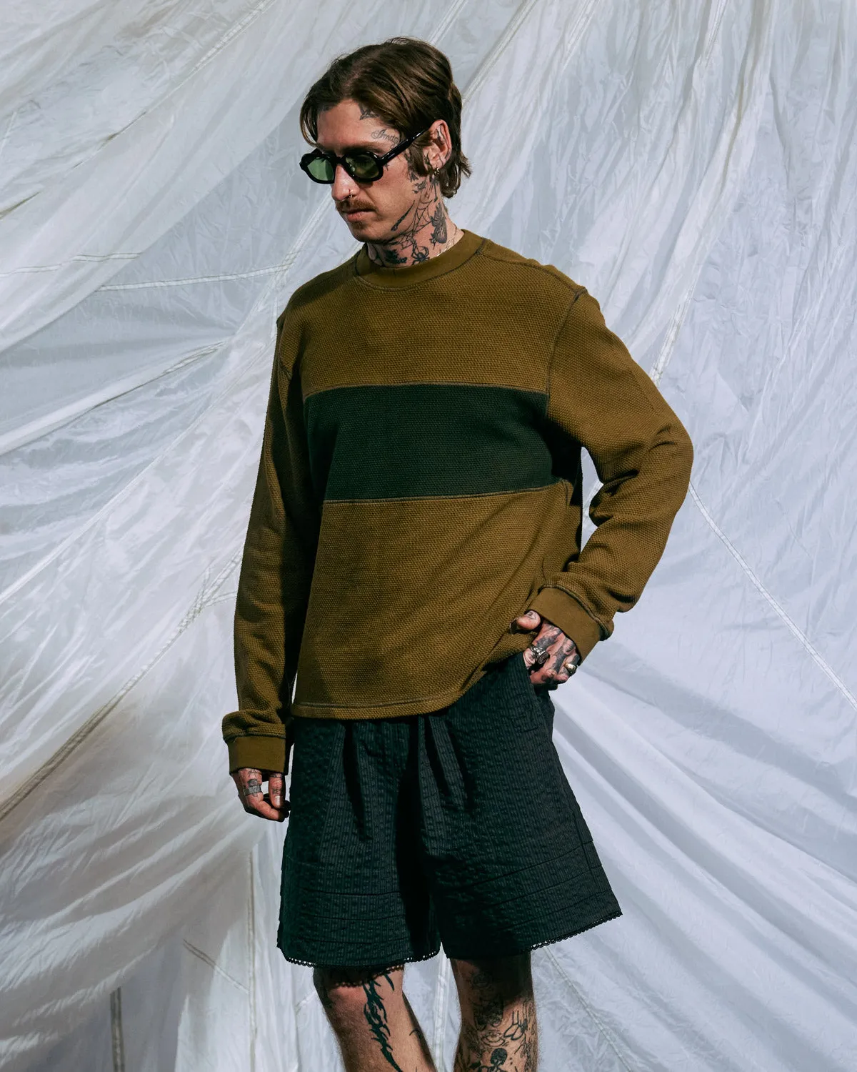 Thermal Long Sleeve Tee - Olive sold by Brain Dead product image thumbnail 2