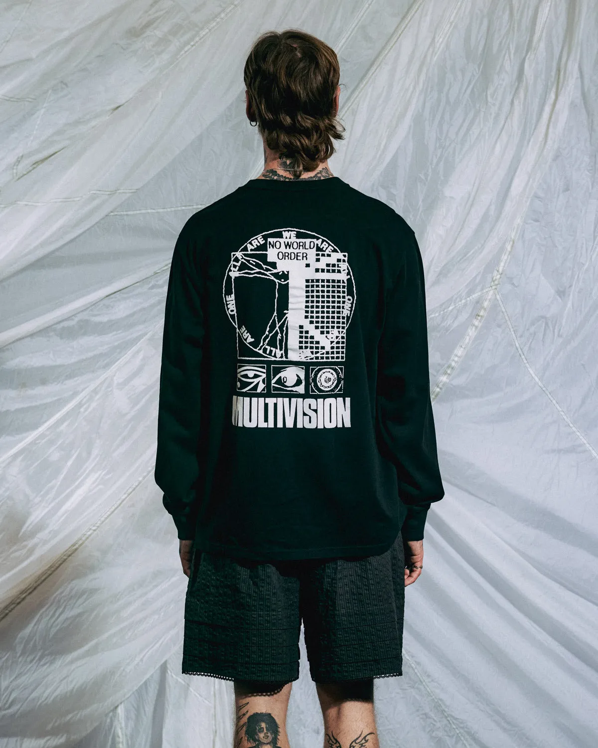 Multi Vision Long Sleeve Shirt - Black sold by Brain Dead product image thumbnail 4