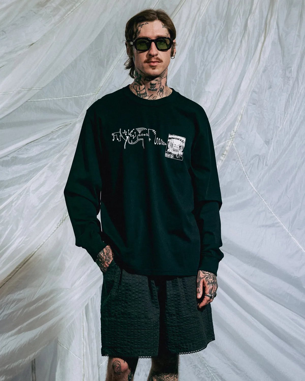 Multi Vision Long Sleeve Shirt - Black sold by Brain Dead product image thumbnail 2