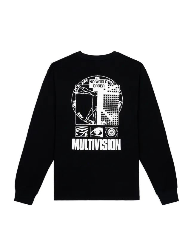 Multi Vision Long Sleeve Shirt - Black made by Brain Dead