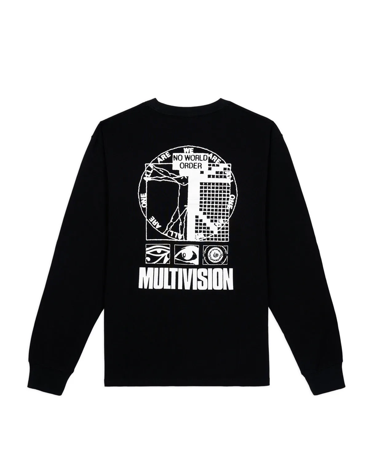Multi Vision Long Sleeve Shirt - Black sold by Brain Dead