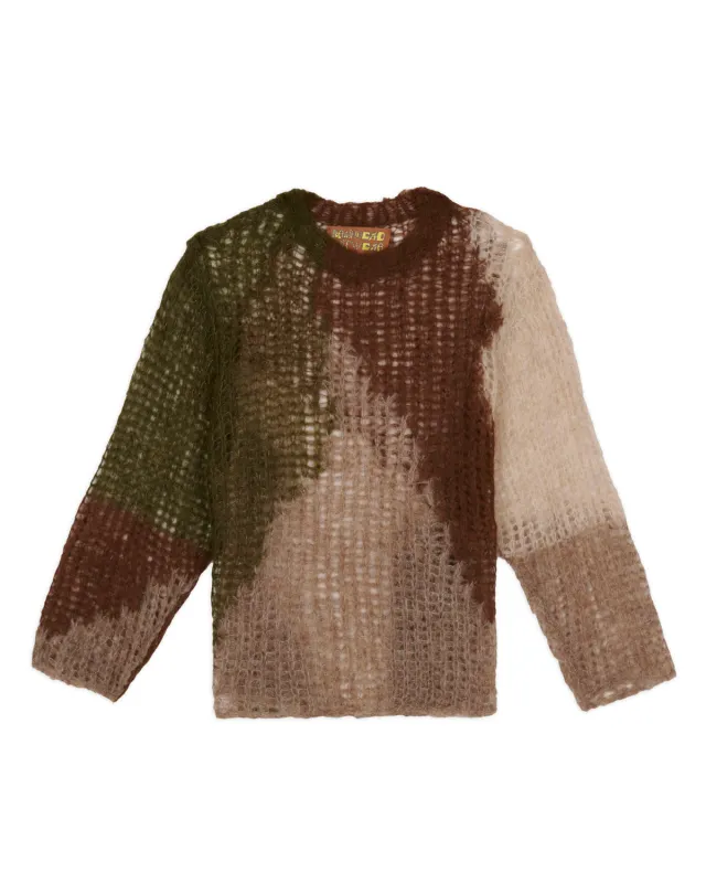 Organic Threadbare Sweater - Olive sold by Brain Dead