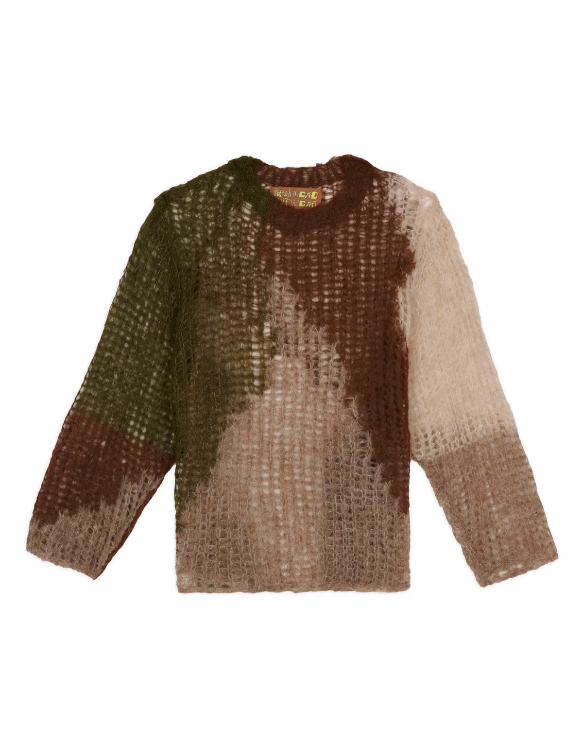Organic Threadbare Sweater - Olive sold by Brain Dead