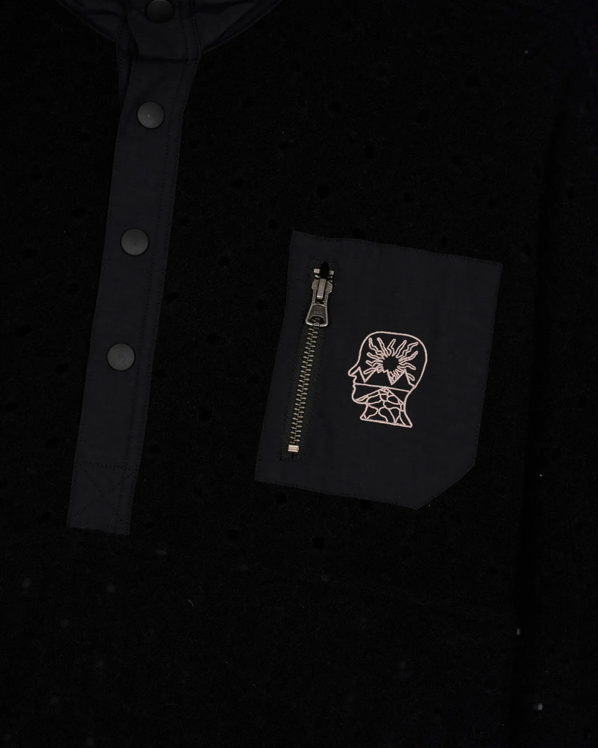 Hole Mock Neck Pullover - Black sold by Brain Dead product image thumbnail 3