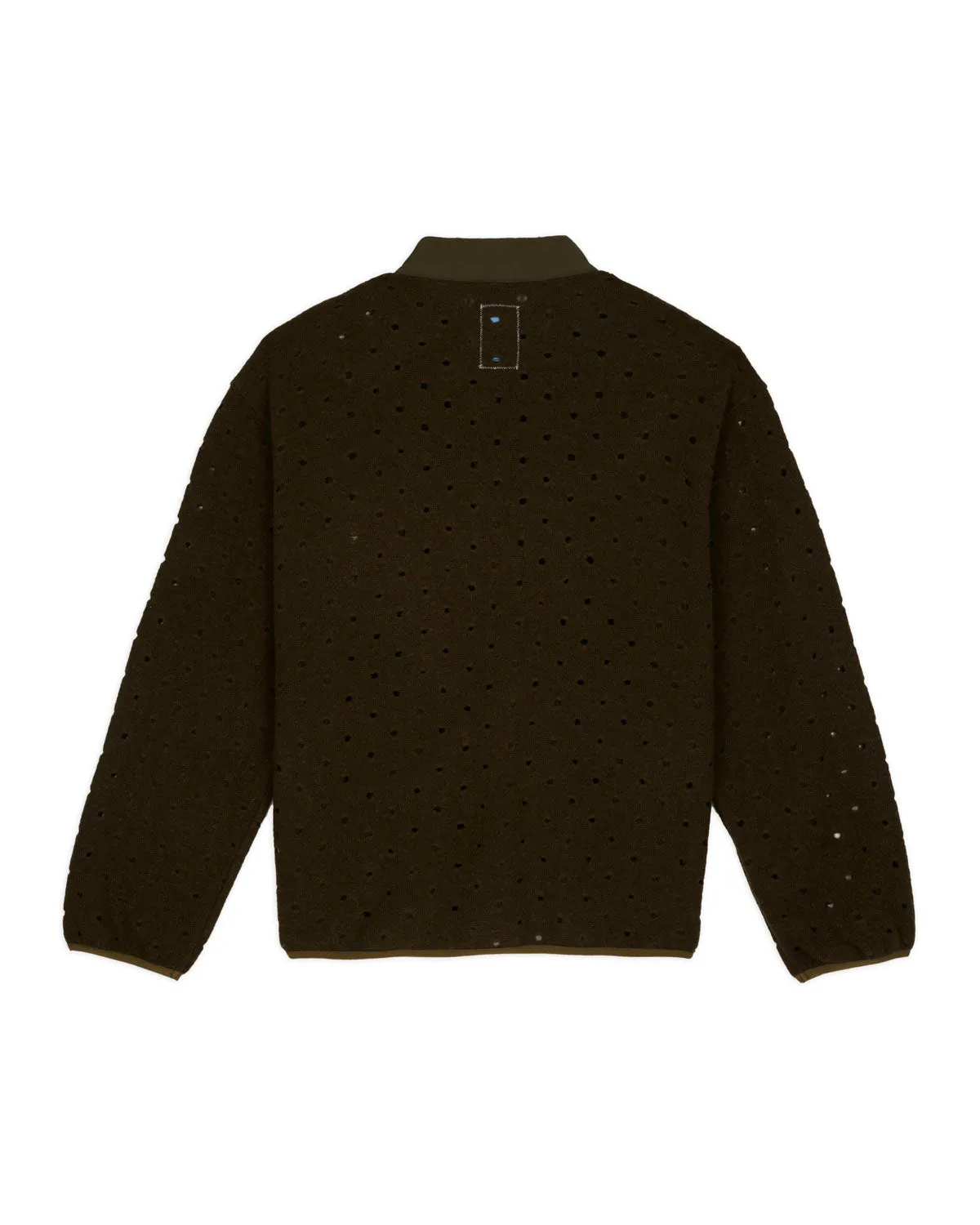 Hole Mock Neck Pullover - Olive sold by Brain Dead product image thumbnail 5
