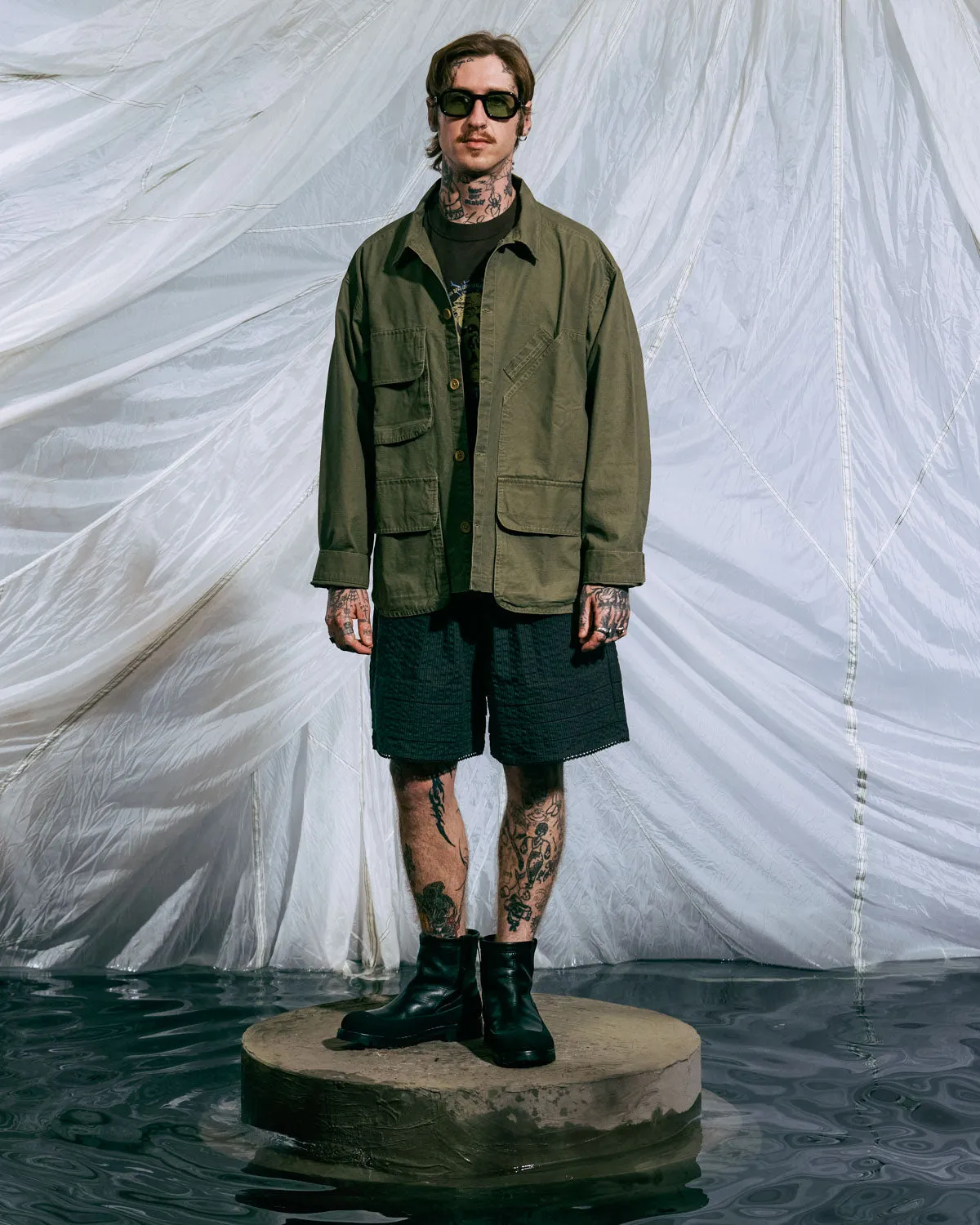 Military Shirt Jacket - Army sold by Brain Dead product image thumbnail 2