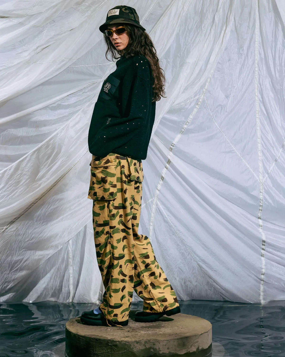 Canvas Overpant - Brushstroke Camo sold by Brain Dead product image thumbnail 4