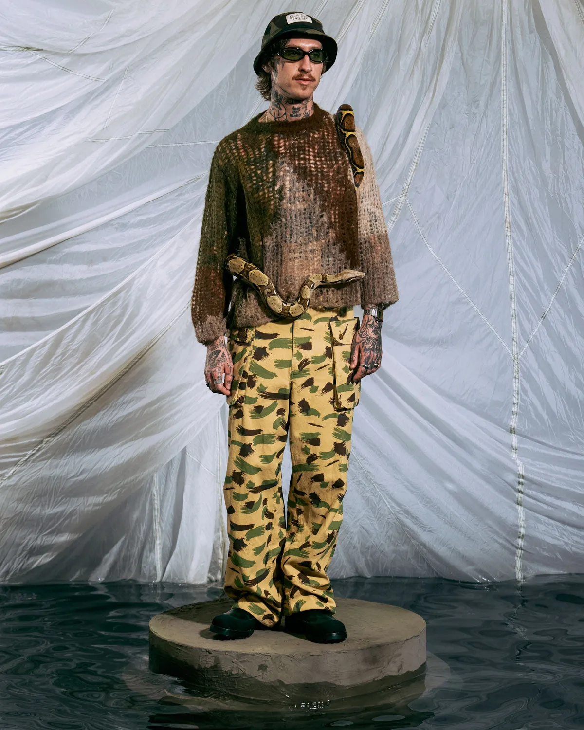 Canvas Overpant - Brushstroke Camo sold by Brain Dead product image thumbnail 2