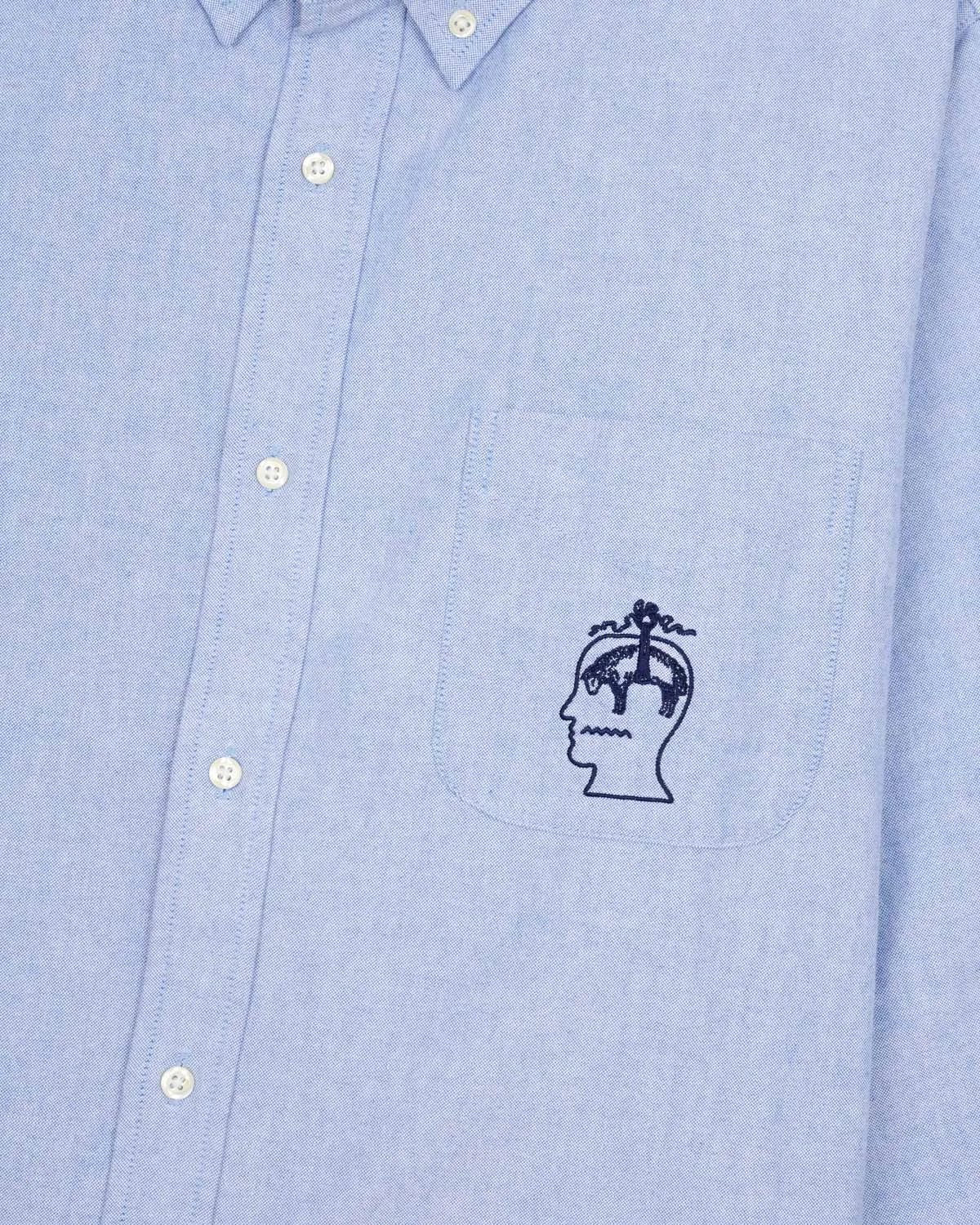 Brooks Brothers California Selvedge Oxford Button Up - Blue sold by Brain Dead product image thumbnail 3