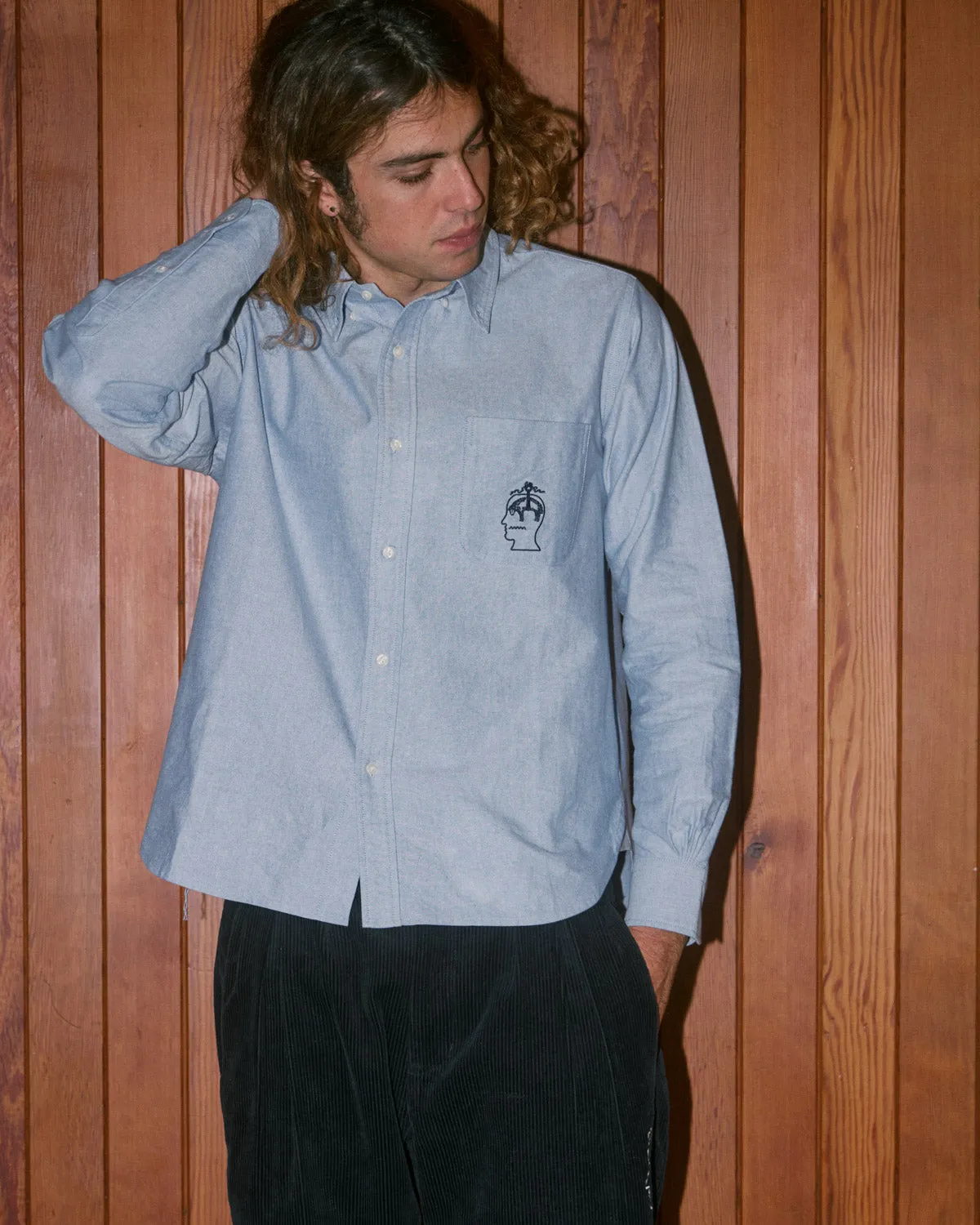 Brooks Brothers California Selvedge Oxford Button Up - Blue sold by Brain Dead product image thumbnail 2