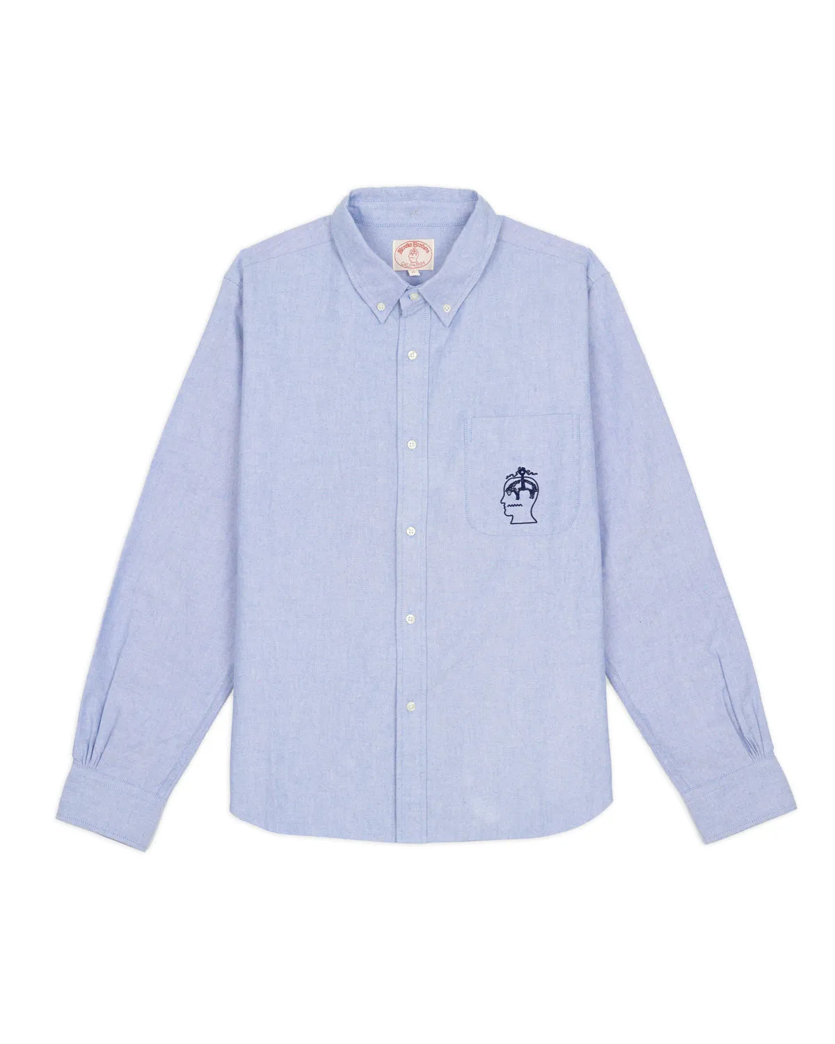 Brooks Brothers California Selvedge Oxford Button Up - Blue sold by Brain Dead