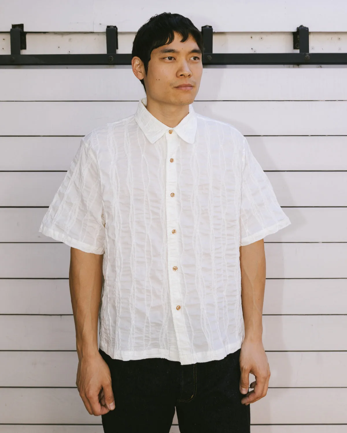 Twisted Piping Shirt - Natural sold by Brain Dead product image thumbnail 4
