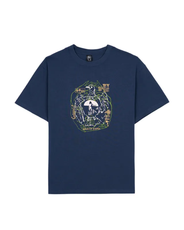 Earth Defense T-shirt - Slate made by Brain Dead