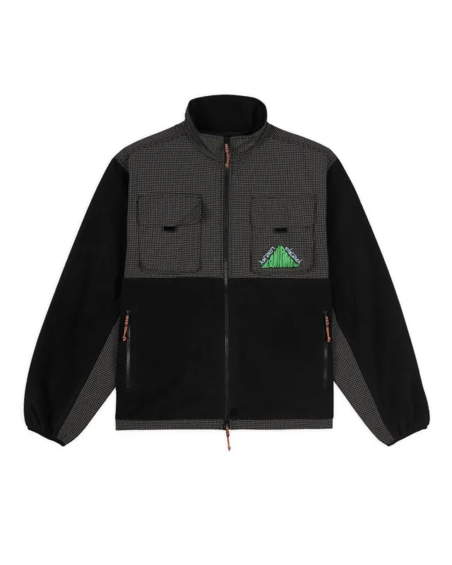 Brain Dead Equipment Ripstop Zip Fleece Jacket - Black made by Brain Dead